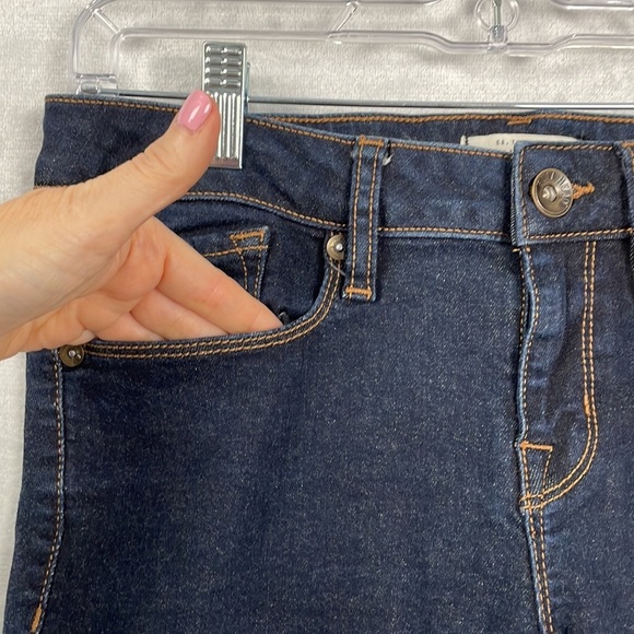 Bullhead Women's Jeans 7 Long Slim Boot Dark Wash Stretch Denim Low Rise Y2K - Picture 8 of 15